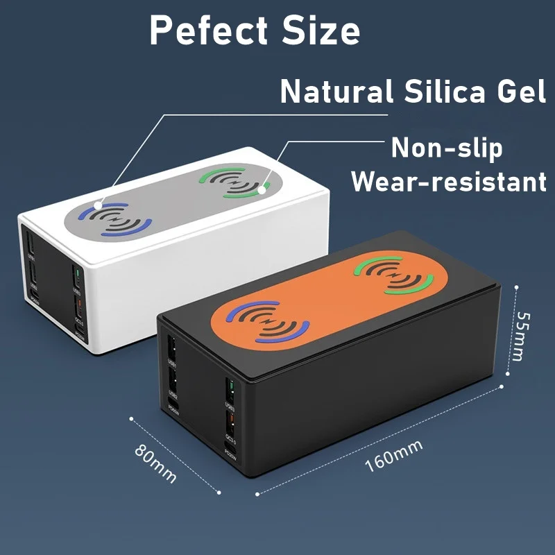 150w multi usb wireless charger for iphone 11 12 pro max pd 65w charger qc 3 0 fast charging dock station for macbook air pro free global shipping