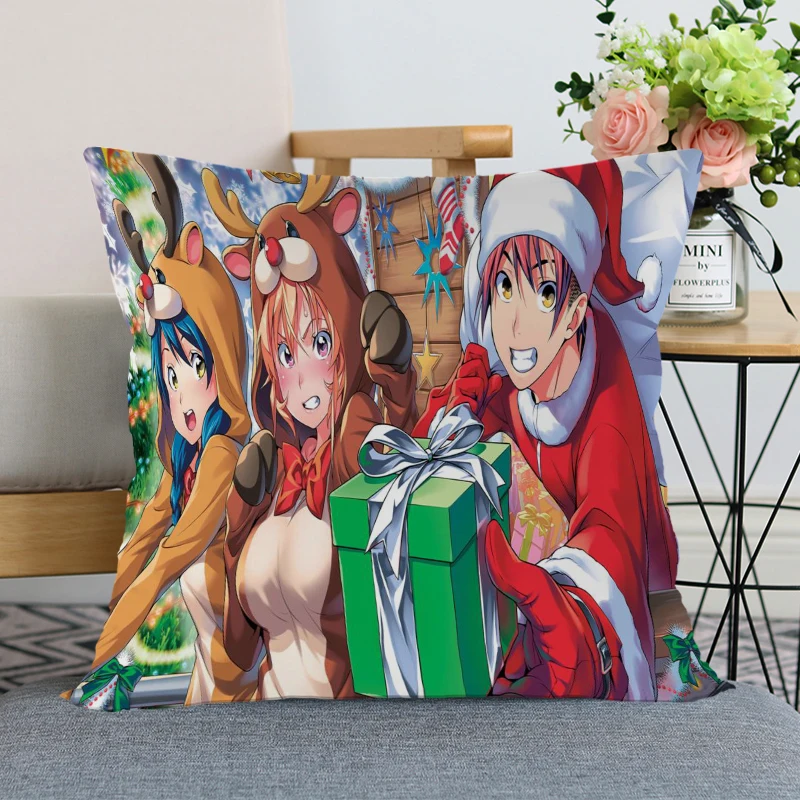 

New Arrival Christmas Anime Girl Pillowcase Wedding Decorative Pillow Cover Custom Gift For (one Sides) Printed Pillow Cases