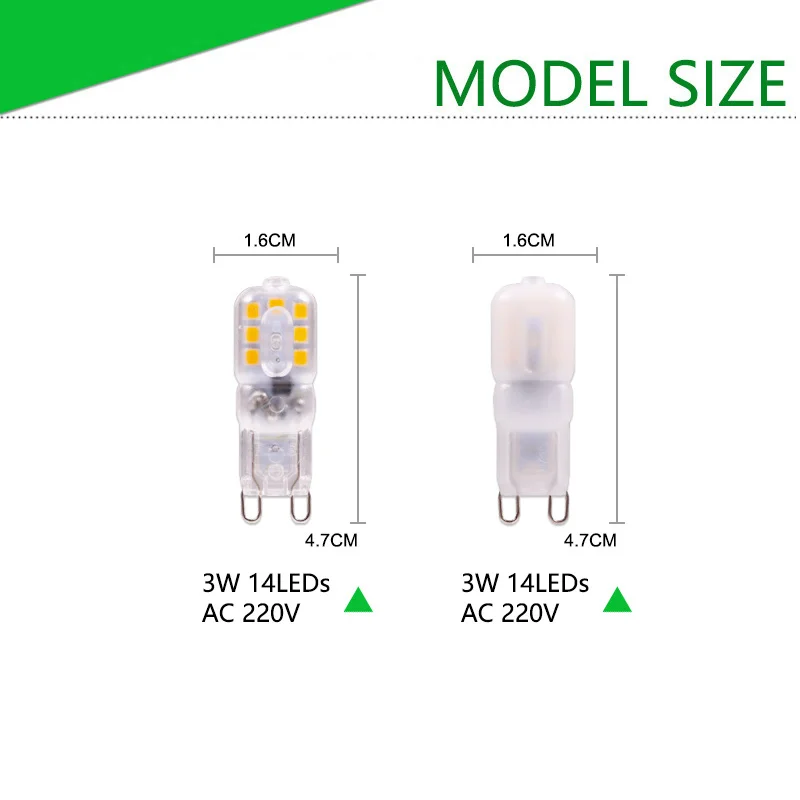 10 шт. светодиодный лампы G9 220V затемнения/G4 AC DC 12V/220V Светодиодный светильник 4 Вт 5 6