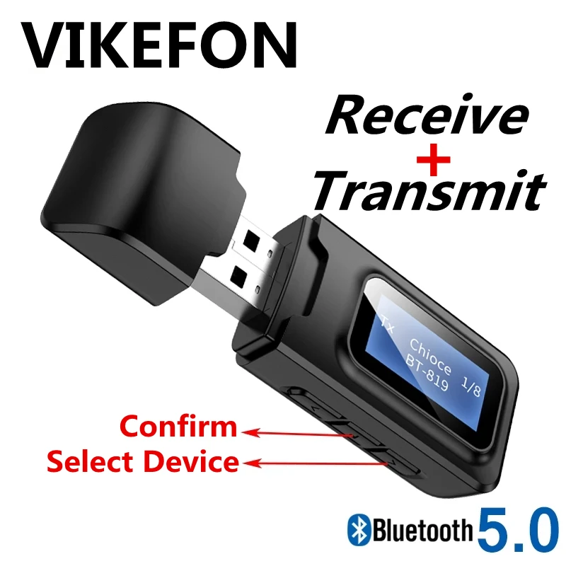 USB Bluetooth 5 0 аудио приемник передатчик 3 мм AUX разъем RCA беспроводной адаптер без