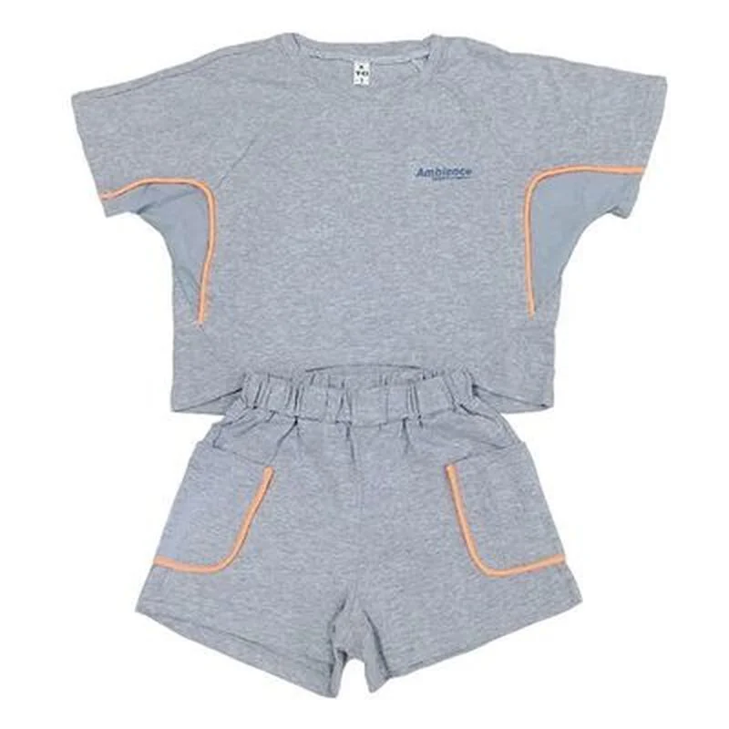 

Boys summer suit loose cotton 2021 new children's baby short-sleeved leisure sports two-piece trend