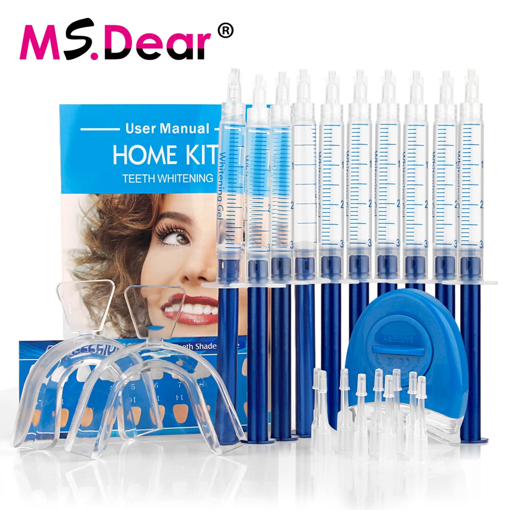 

10 Oral Gel Kit Teeth Whitening Carbamide Peroxide Dental Bleaching System Tooth Whitener New Dental Equipment