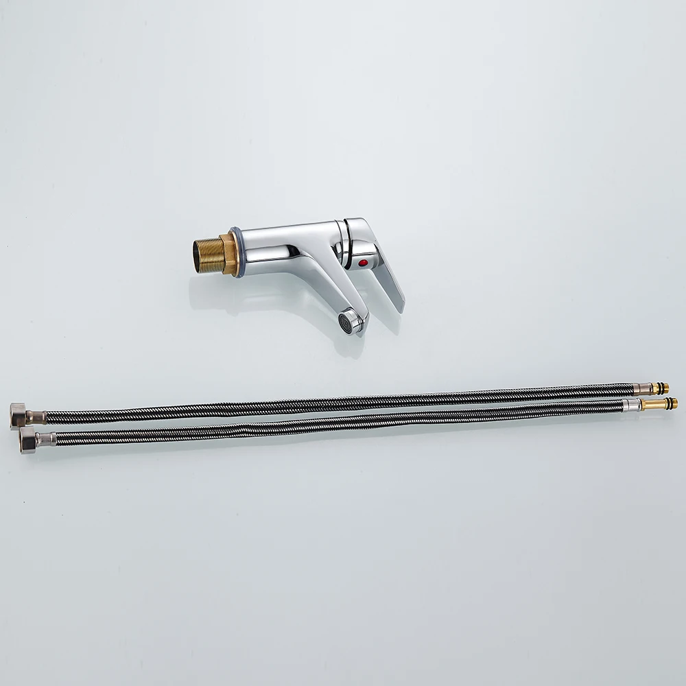 Роскошный смеситель для ванной комнаты хромированный с одной ручкой кухни