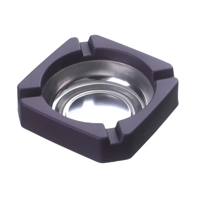 

Stainless Steel Ashtray Wear Resistant Multifunctional Portable Ashtray Household Drop Ashtray Desk Decorations Gadget For Men