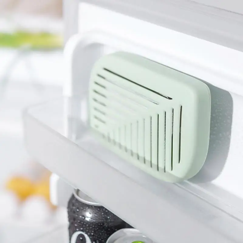 Green Leaf Shape Fridge Refrigerator Air Fresh box Purifier Charcoal Deodorizer Absorber Freshener Eliminate Odors Smell 3 Color | Дом и сад