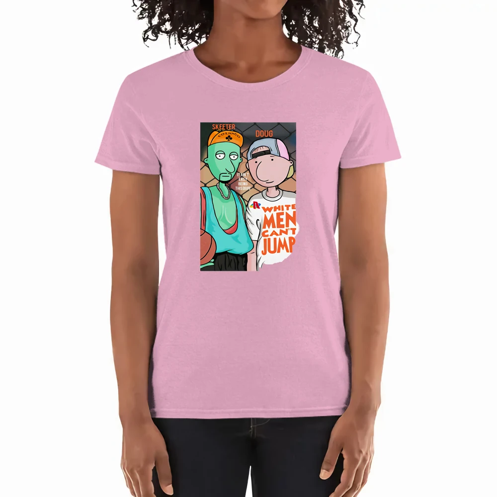 

Doug can't Jump Print Woman T Shirt Japanese Anime Graphic T Shirts Crewneck Soft Simplicity Tshirt Fashion Summer Woman Tshirt