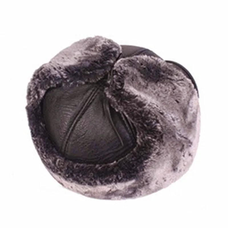 SILOQIN Dad's Hats Winter New PU Men's Hat Thick Warm Baseball Caps Middle-aged Leather Caps Plus Velvet Earmuffs Brands Hats