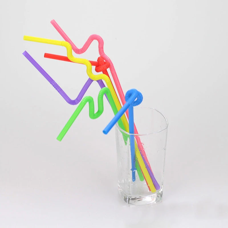 100 шт./компл. домашняя художественная Питьевая соломка цветные модельные
