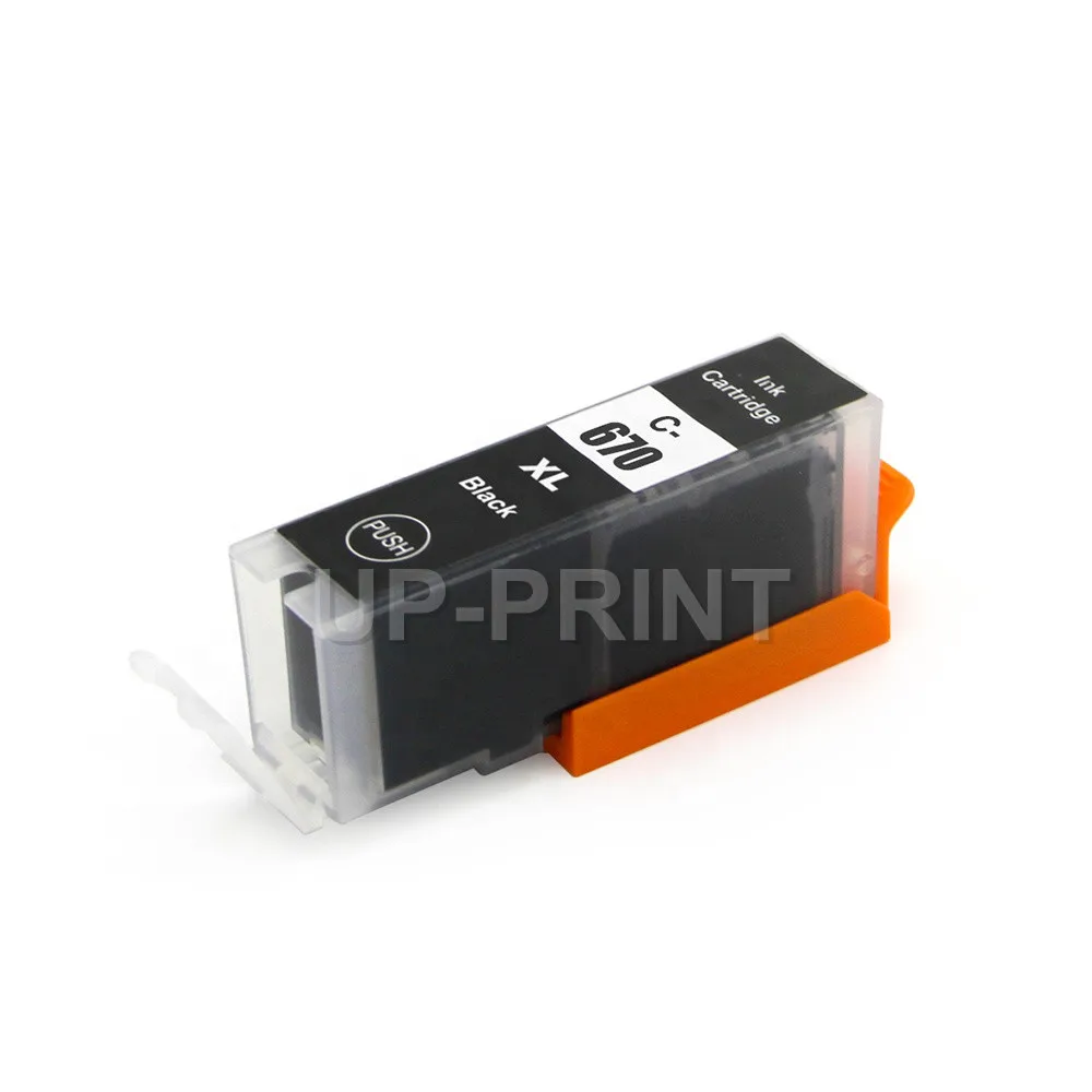 Картридж с черными чернилами PGI670 вверх 3 шт. совместим Canon MG5760 MG5765 MG5766 MG6860 MG6865 TS6060
