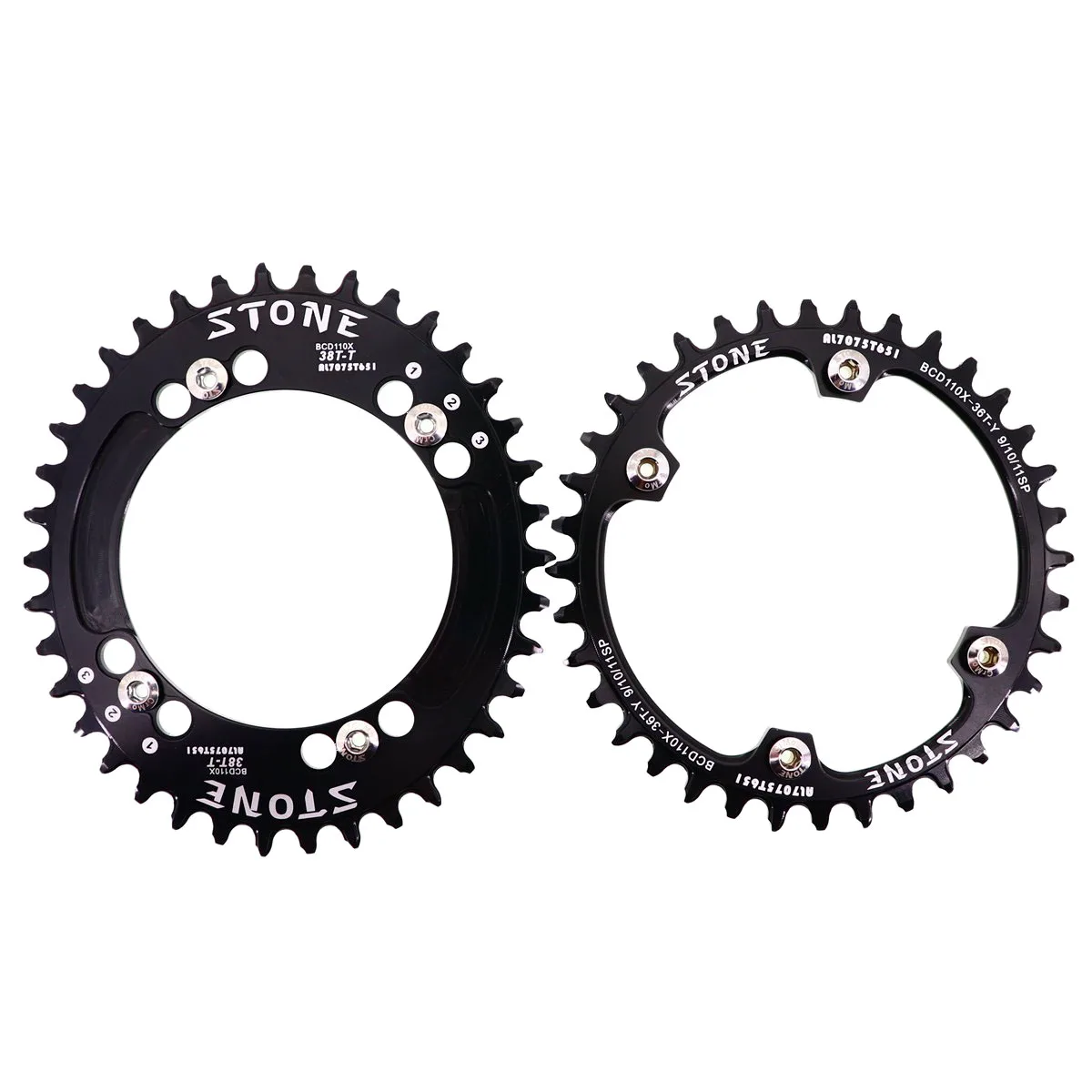 Камень передняя Звездочка 110 BCD для Shimano 5800 6800 4700 9000 Круглый Овальной Формы, 34, 36, 38, 40, 42, 44, 46, 48 58 т зуб дорожный велосипед звездочка цепной передачи 110bcd