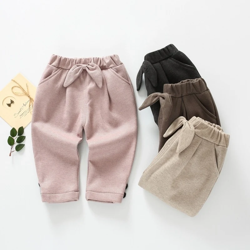2019 модные бархатные штаны для маленьких девочек сезон осень зима повседневные