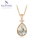 Xuping Модные Ювелирные изделия Новое поступление кристаллы подвеска ожерелья золотого цвета для женщин подарок 810602376