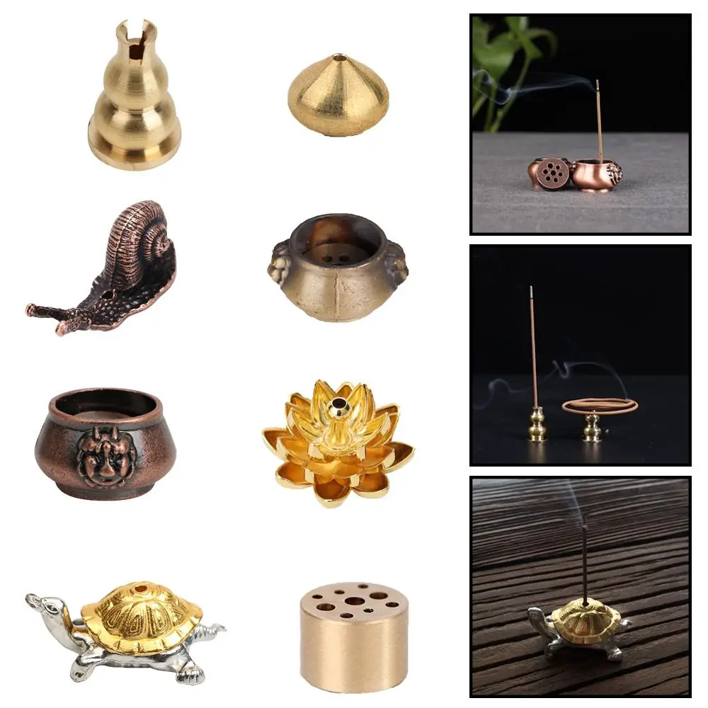 

Handicraft Buddhism Gadgets Home Decor Cafe Ornament Incense Holder Ash Catcher Joss-stick inserted Copper Censer