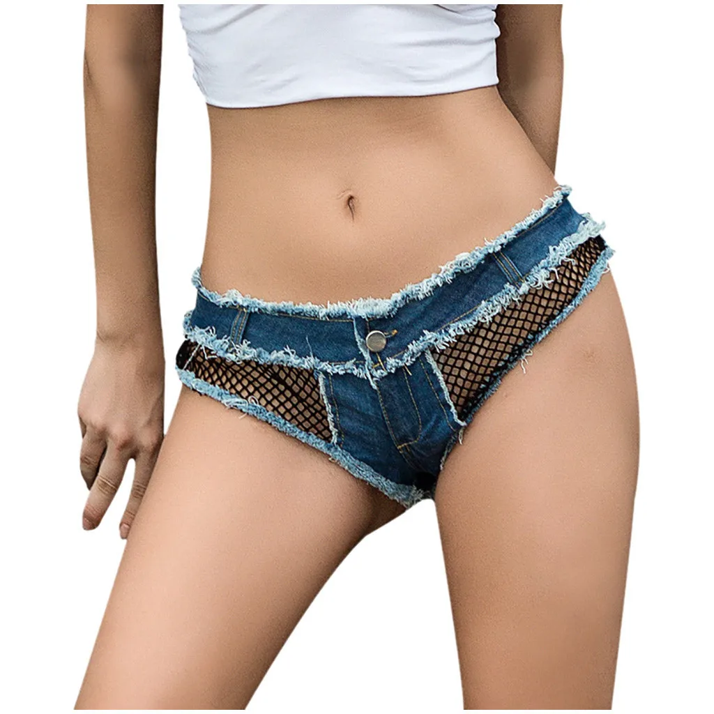 Женские летние мини шорты вечерние джинсовые с низкой талией Z0326|Женские шорты| |