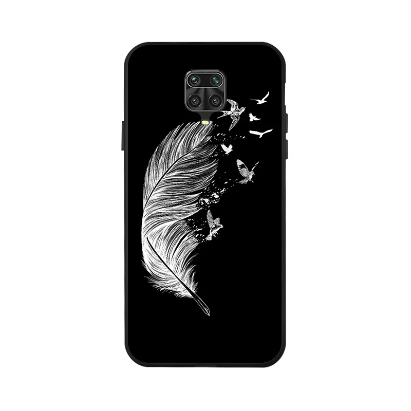 

Poco X3 F2 Pro Case 3D Simple Art Black Painted Silicone Phone Cover for Xiomi Poco F2 Pro F1 M2 X2 Pocophone X3 NFC Funda Coque