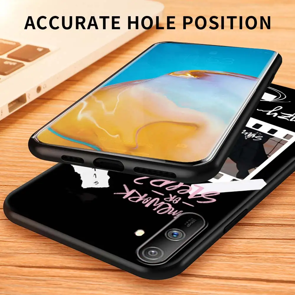 

Silicone Case For Realme C3 6 7 C25 5 XT X50 8 Pro C11 C15 7i C21 V5 Black Coque Tpu Soft Anime Volleyball Haikyuu Phone Cover