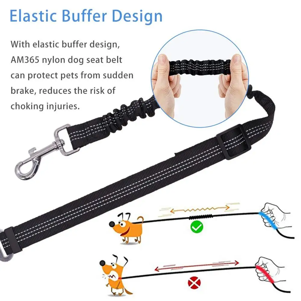 Ремень безопасности для собак регулируемый ремень автомобилей светоотражающий