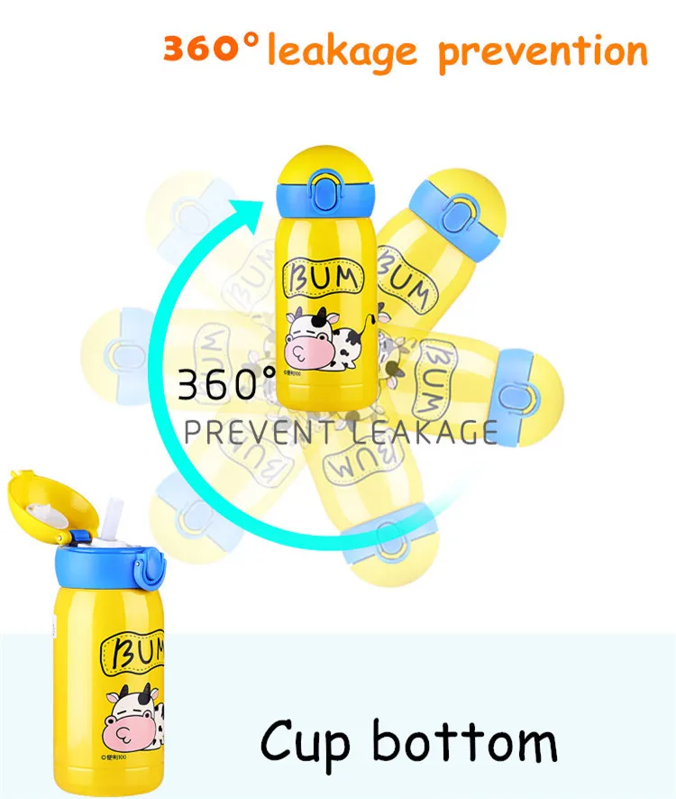 Bpa-free, мини, 200 мл, детский мультяшный термос, бутылка для воды, нержавеющая сталь, соломинка, вакуумная колба, детская, портативная, веревочная, термос, чашка
