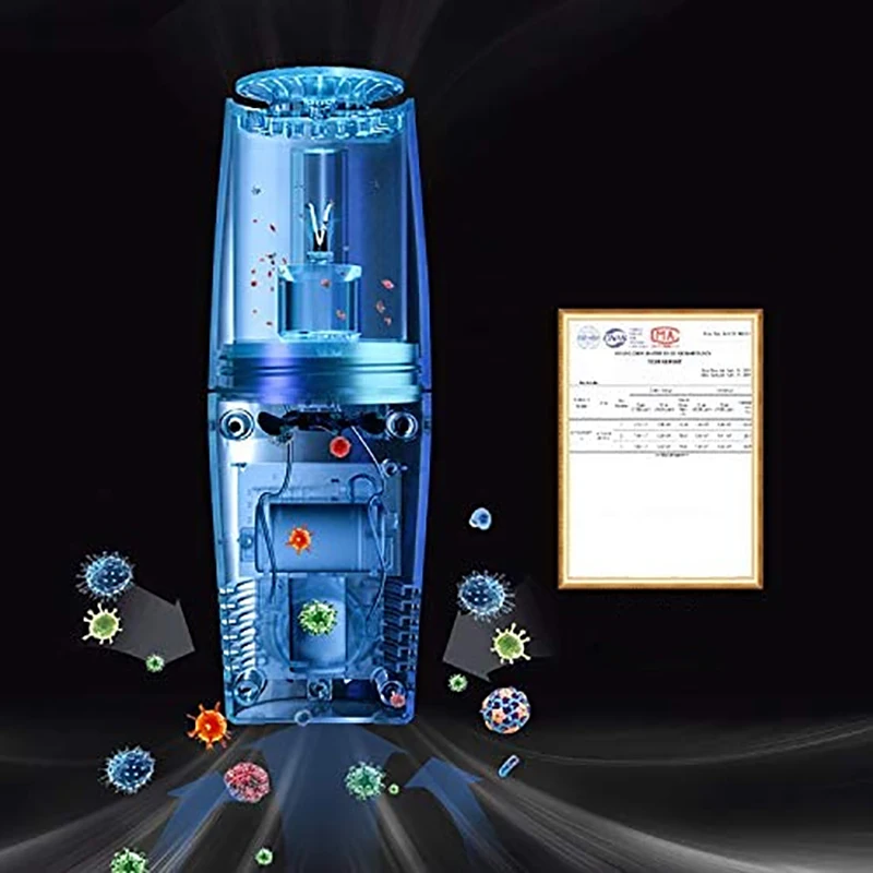 Устраняет и дезинфицирует воздушные микробы запах с портативным UV-C очиститель