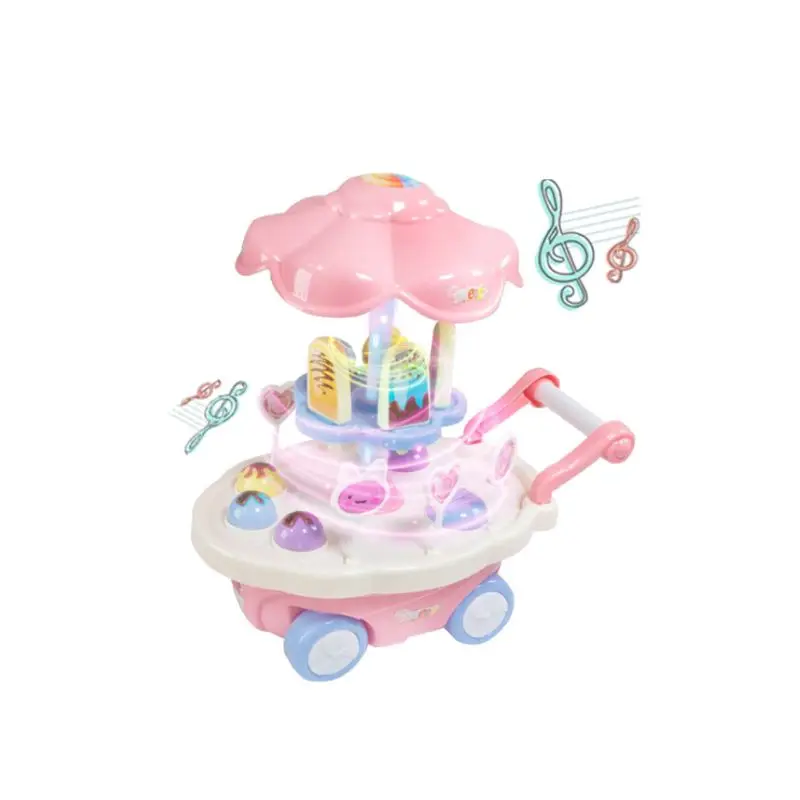 Вращающийся игрушечный светильник с колесиками для мороженого развивающие