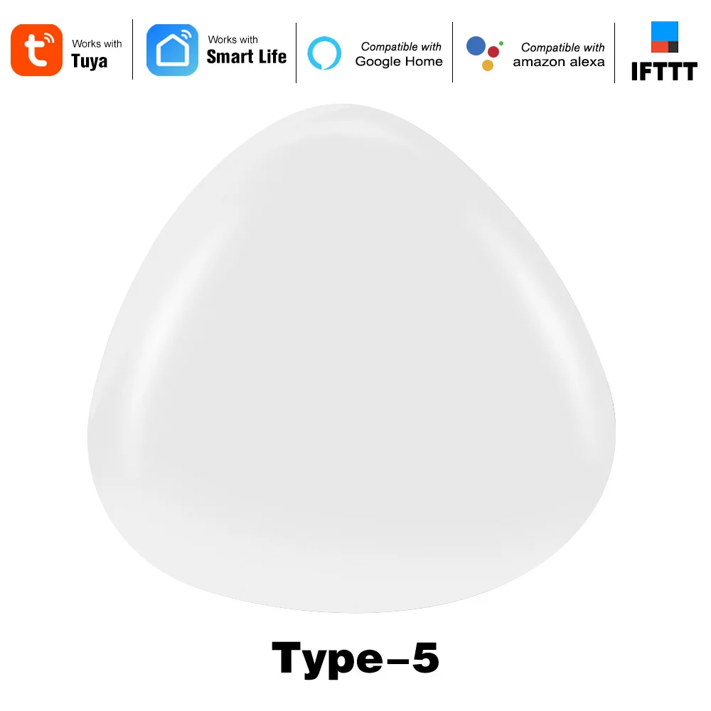 Tuya Type 5 White Универсальный пульт дистанционного управления WiFi ИК-концентратор умный дом Голосовое управление для Alexa Google Home One для всех Infrare WiFi Пульт дистанционного управления Лер - Цвет: Tuya Type 5 White