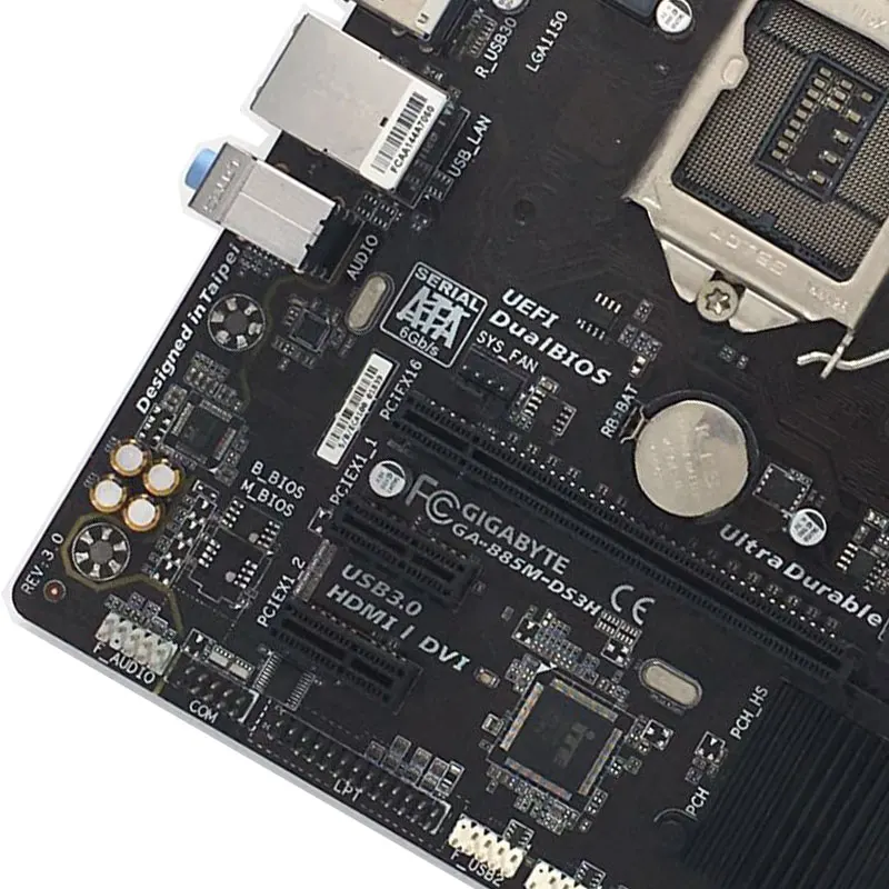 Настольная Материнская плата GIGABYTE GA-B85M-DS3H LGA1150 DDR3 i3 i5 i7 USB3.0 Micro-ATX | Компьютеры и