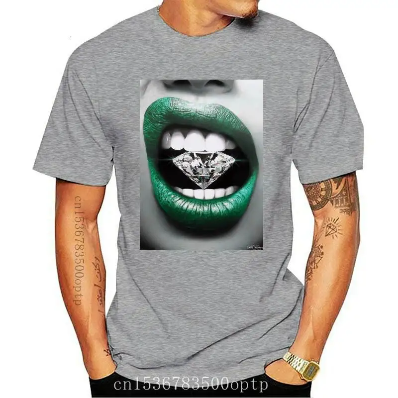 

New camiseta tee shirts female T-shirt koszulki damskie Harajuku Tshirt sexy diamond lip Tops Tee Women's Summer T Shirt Feminin