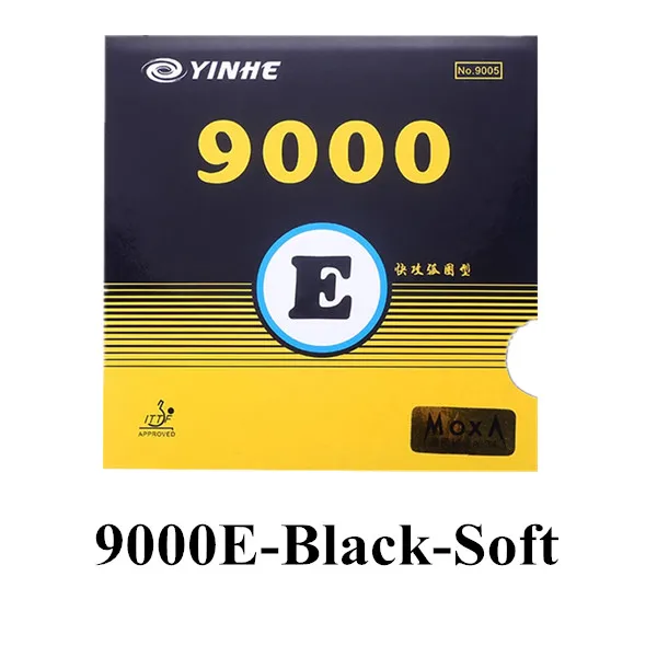 Galaxy/Млечный Путь/Yinhe 9000E 9000D Pips-in настольный теннис(пинг-понг) Резина с губкой - Цвет: 9000E black Soft