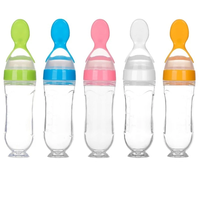 Baby Spoon Bottle Feeder Dropper Silicone Spoons for Feeding Medicine Kids Toddler Cutlery Utensils Children Accessories Newborn images - 6