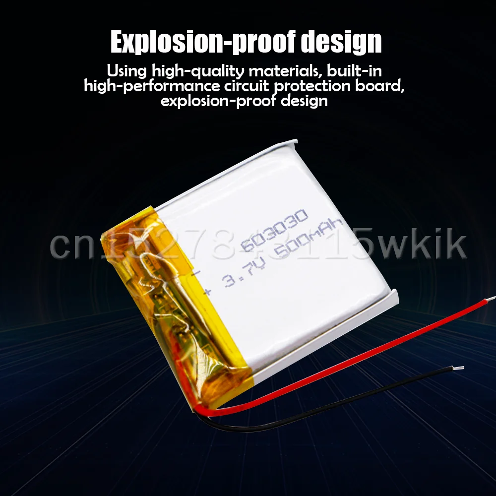 603030 3 7 V 500mAh литиевая полимерная аккумуляторная батарея для GPS MP3 MP4 MP5 LED гарнитура