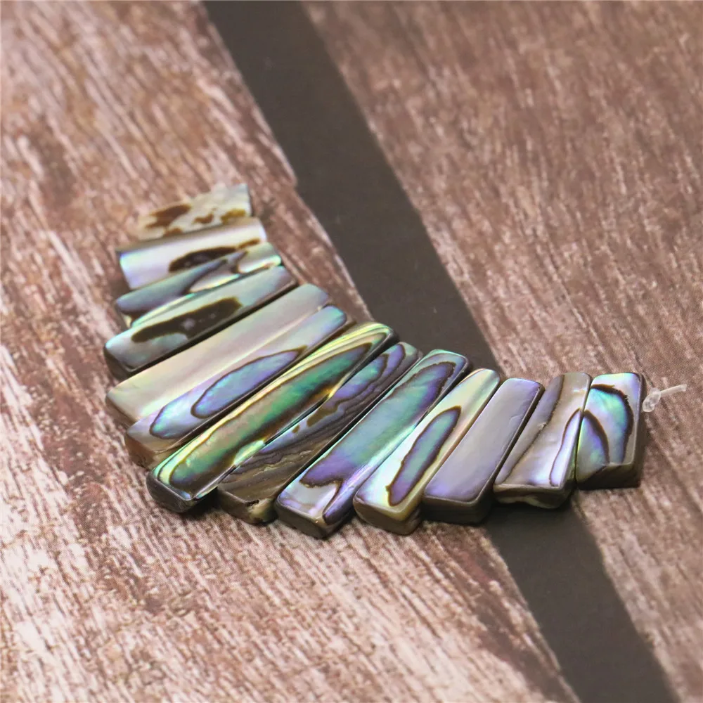 Изумительный Ретро 2 цвета натуральный Абалон корпус прямоугольник 11 палочек