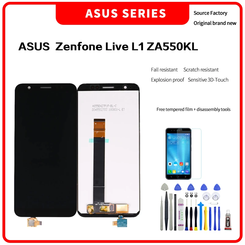 

ЖК-дисплей высокого качества HD для Asus Zenfone Live L1 ZA550KL, с инструментами для разборки