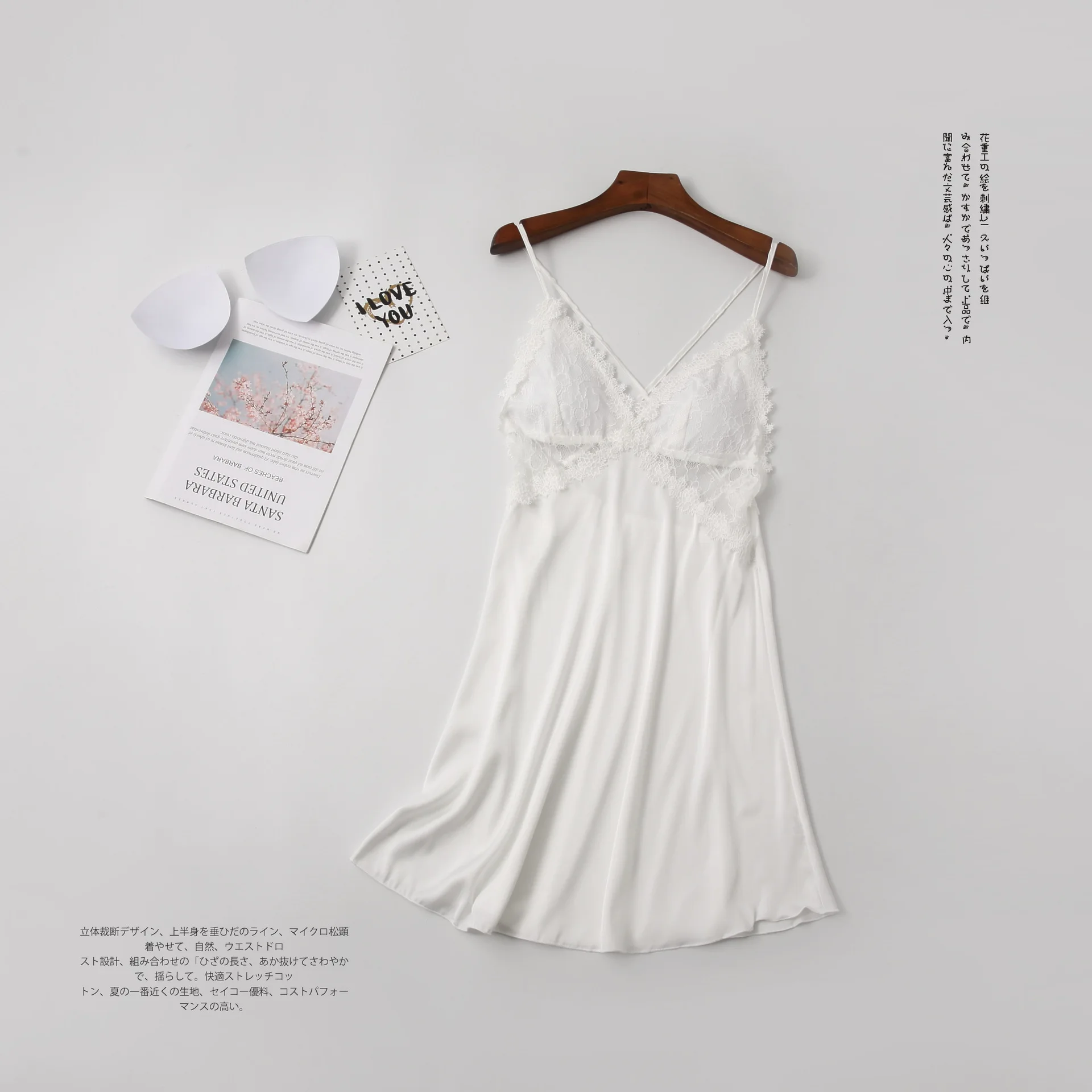 

Summer Sexy Lace Satin Nightdress Lady Chiffon V-Neck Homewear Casual Sling Sleeping Dress Women Comfortable Backless Nightgowns