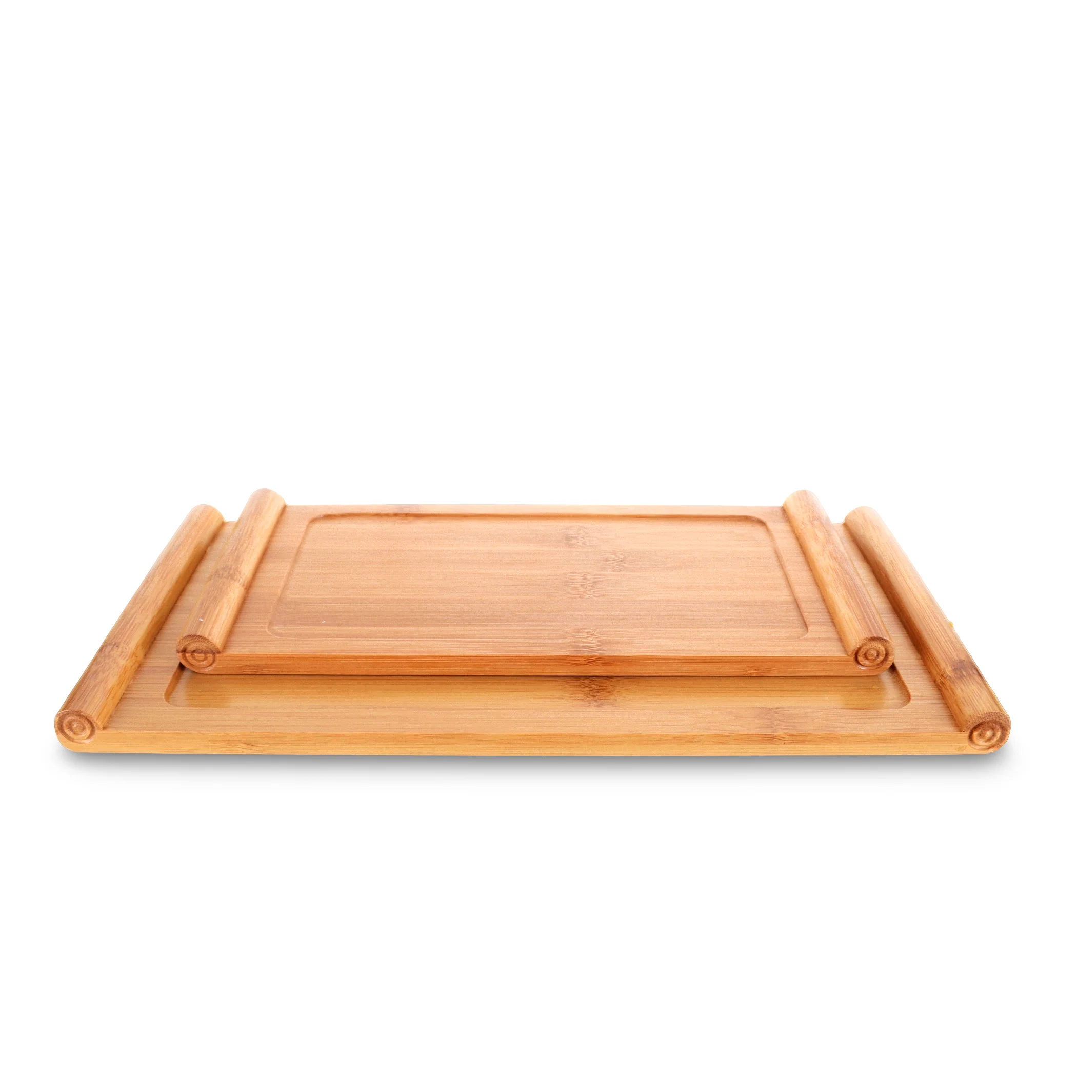 Чайный поднос из натурального бамбука Китай твердая плоская тарелка