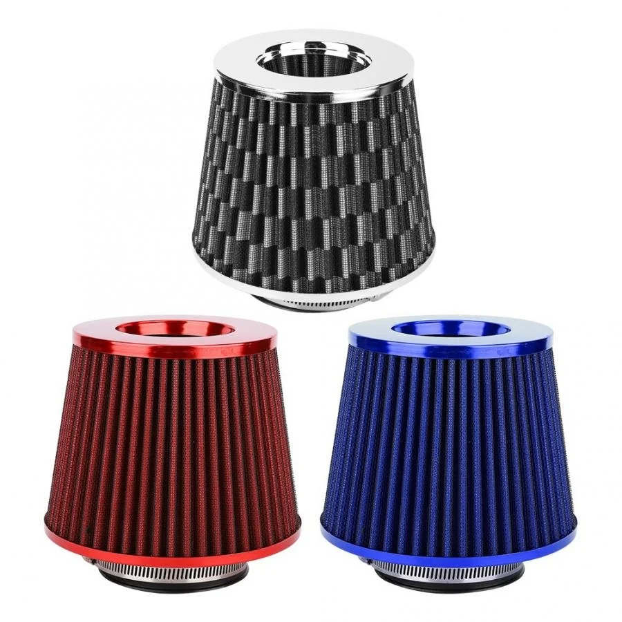 

Автомобильный Универсальный Железный воздушный фильтр с высоким потоком 63 мм, набор воздушных фильтров с грибовидной головкой, воздухозаб...