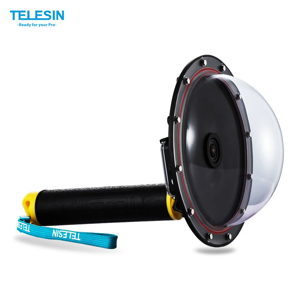 TELESIN Upgrade Advanced алюминиевый сплав купол порт аксессуар для Gopro Hero Дайвинг камера S порт s экшн подводная фотография