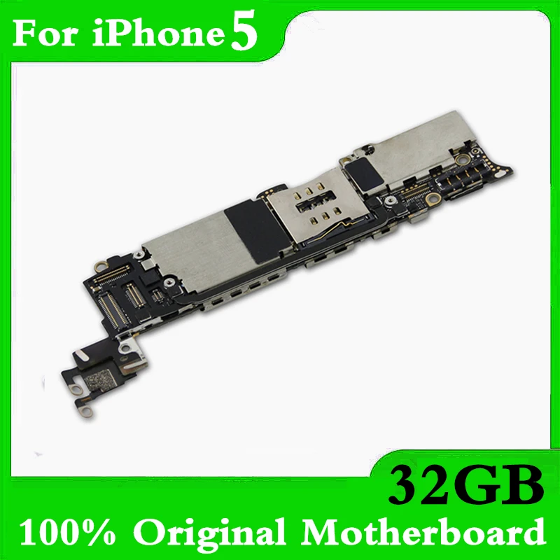 С полной разблокировкой для материнской платы iphone 5 100% оригинальная 32 ГБ