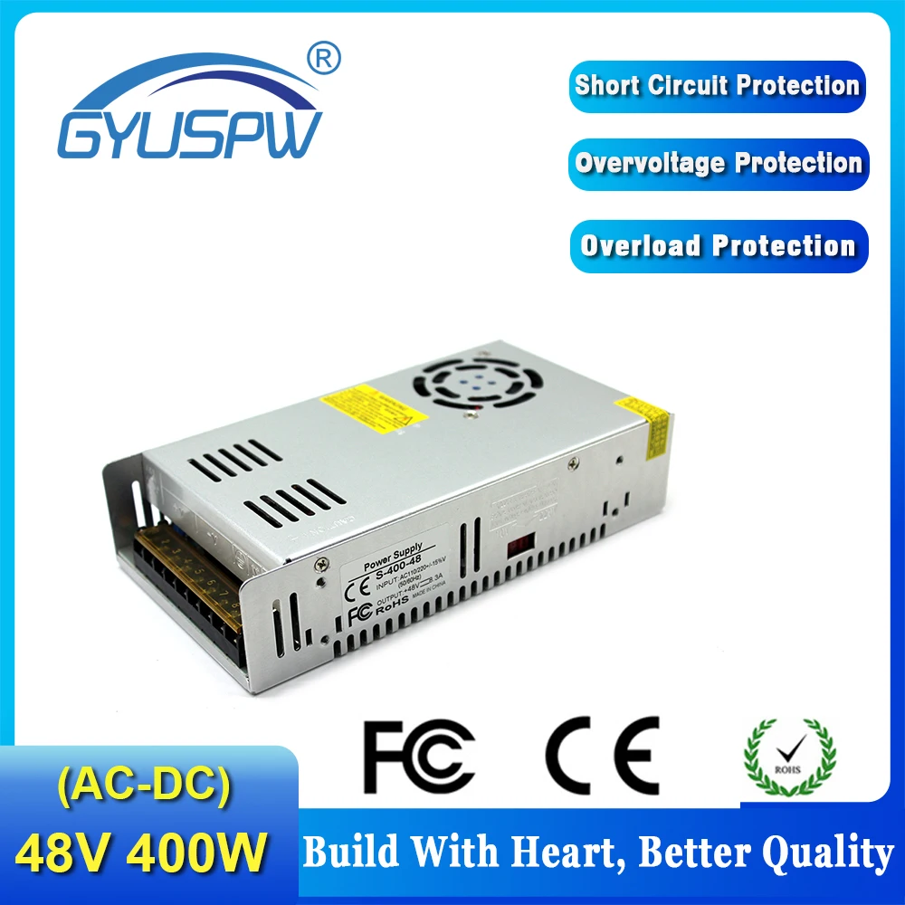 DC48V 400W трансформатор освещения AC110V 220V к DC 24V 12V 36V 32V 48V 30V 60V 600W импульсный источник