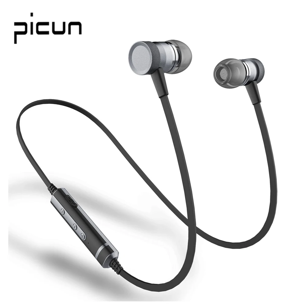Беспроводные наушники Picun H6s Bluetooth спортивные с защитой от пота микрофоном бас