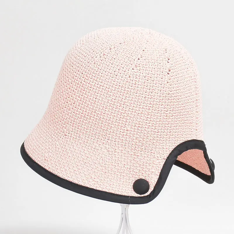 

Bucket hat cute female outdoor spring and summer straw hat Sun protection bucket hat cap