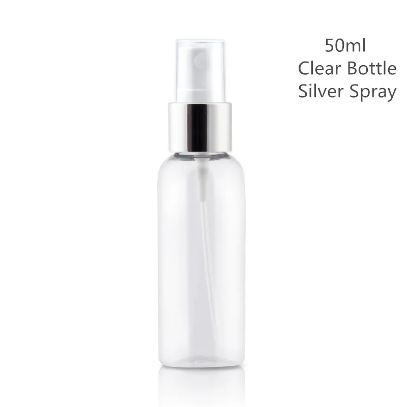 Прозрачный белый черный многоразовый пластиковый флакон распылитель для духов 50