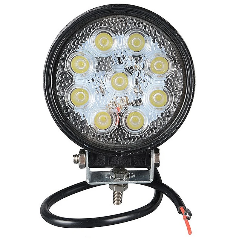 

4'' LED Working Lights 27W For Offroad Car Truck Tractor Spot Flood LED Light Bar LED Circular Work Light Automotive Products