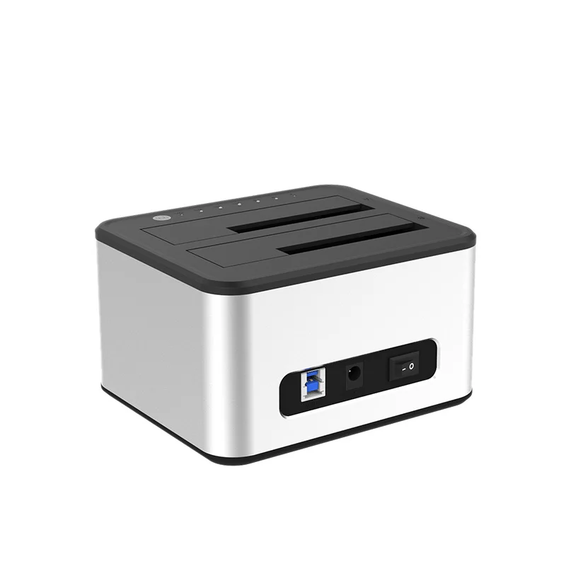 Blueendless 2,5 дюйма/3,5 дюйма Hdd док-станция двойной отсек копия Hdd Sata док-станция Usb 3,0 футляр для внешнего жесткого диска Eu Plug