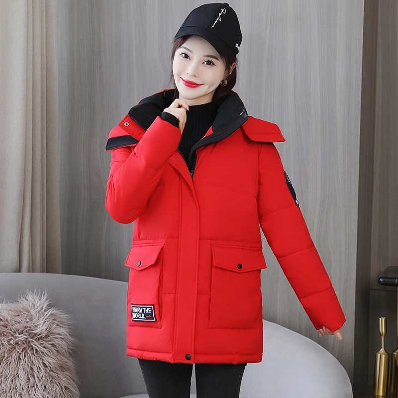 

New Tooling Padded Jacket Women Loose Thick Pie Overcoming Lady Hooded Parka Coat Winter Warm Jacket Outerwear Female