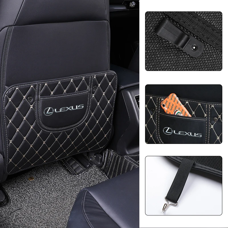 Кожаный коврик для заднего сиденья автомобиля против грязи Lexus CT200h ES250 ES300h IS250 IS200
