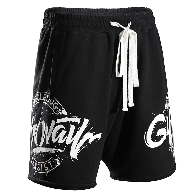 

2021 Men's Casual Shorts Summer Cotton Joggers Short Pants Hip Hop Streetwear Male Clothing Loose Gyms Board Shorts For Men