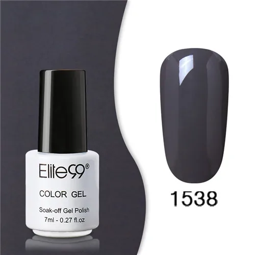 1538 Elite99 Гель-лак набор все для маникюра Полупостоянный Vernis верхнее покрытие УФ светодиодный гель лак удаляющийся замачиванием Гель-лак для ногтей - Цвет: 1538