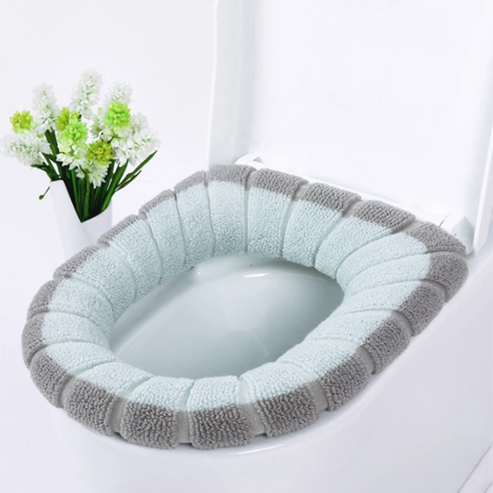 Universal Soft Heated Washable Toilet Seat Mat Home Decor Closestool Mat Pad Seat Case Warmer Toilet Lid Cover Accessories