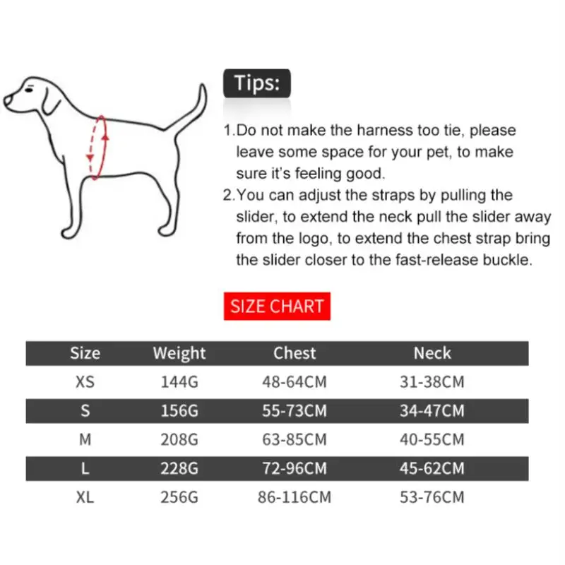 Регулируемый светоотражающий жилет для домашних животных воздухопроницаемая