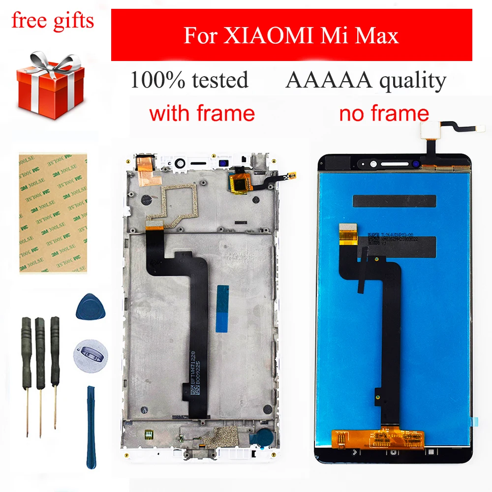 6 44 ''для Xiaomi Mi Max lcd сенсорный экран дигитайзер модуль сборка для Дисплей 1920x1080